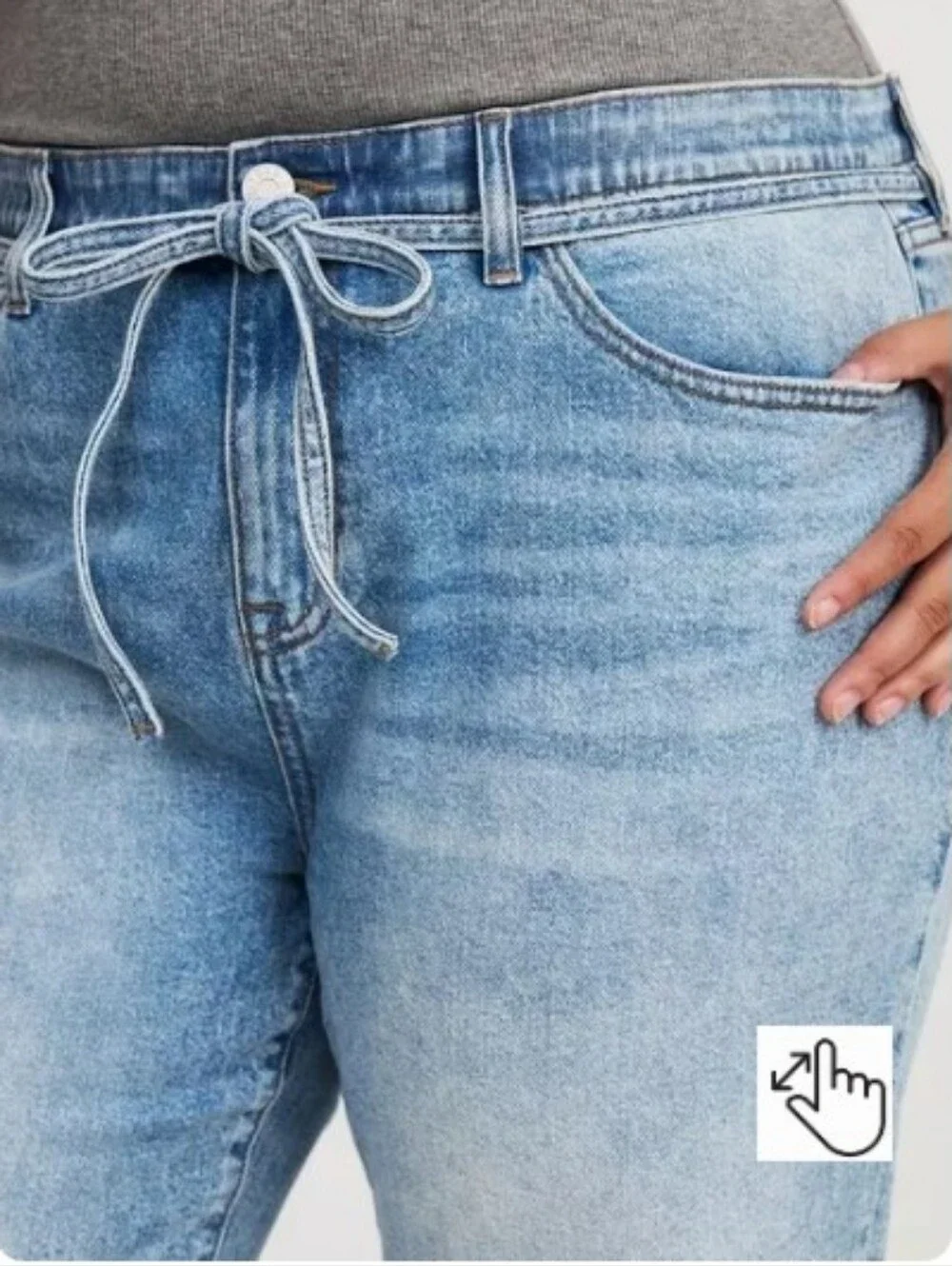 Torrid High-Rise Baggy Tie-Waist Jean